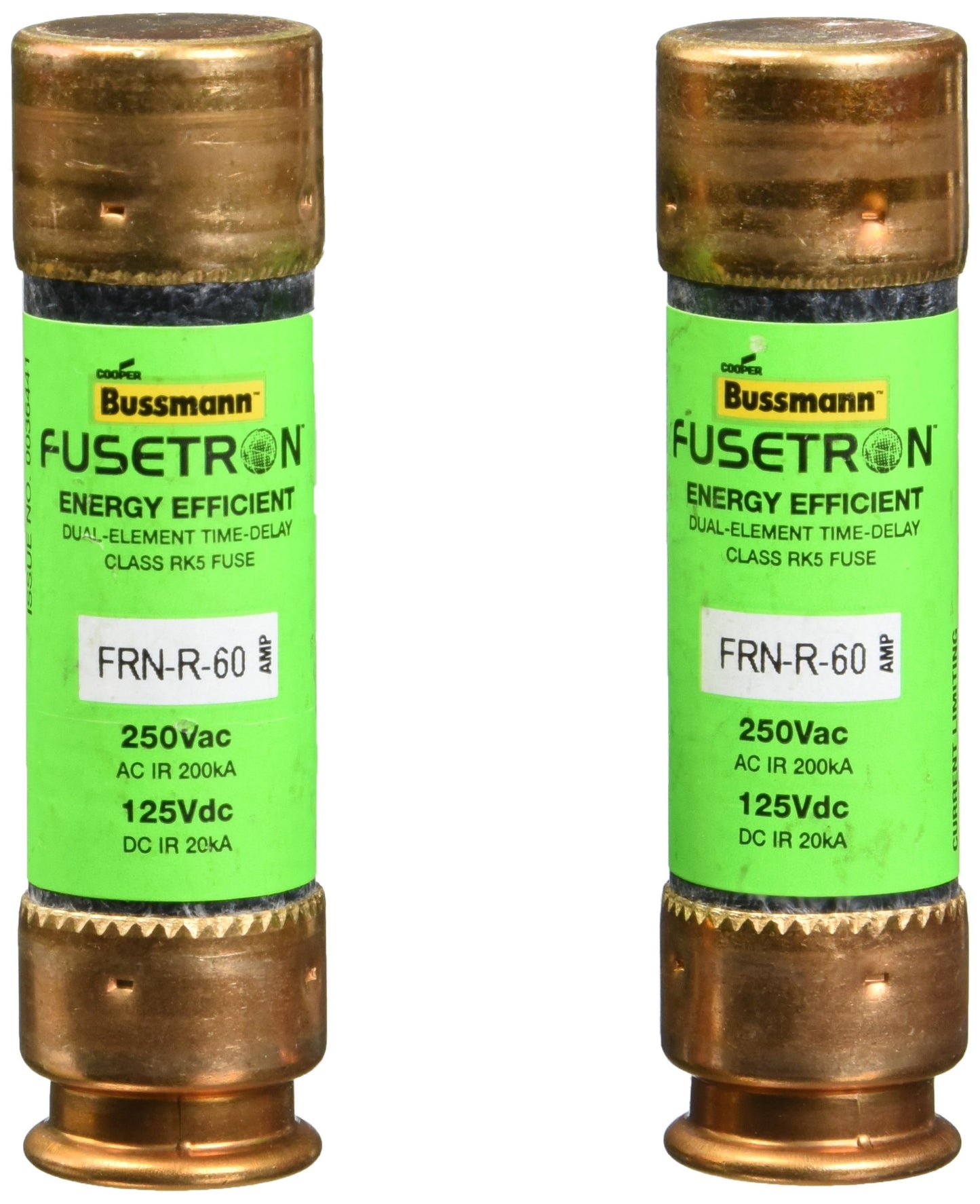 Bussmann 60A FRN-R Heavy-Duty Time Delay Fuse (2-Pack) - 1 Each