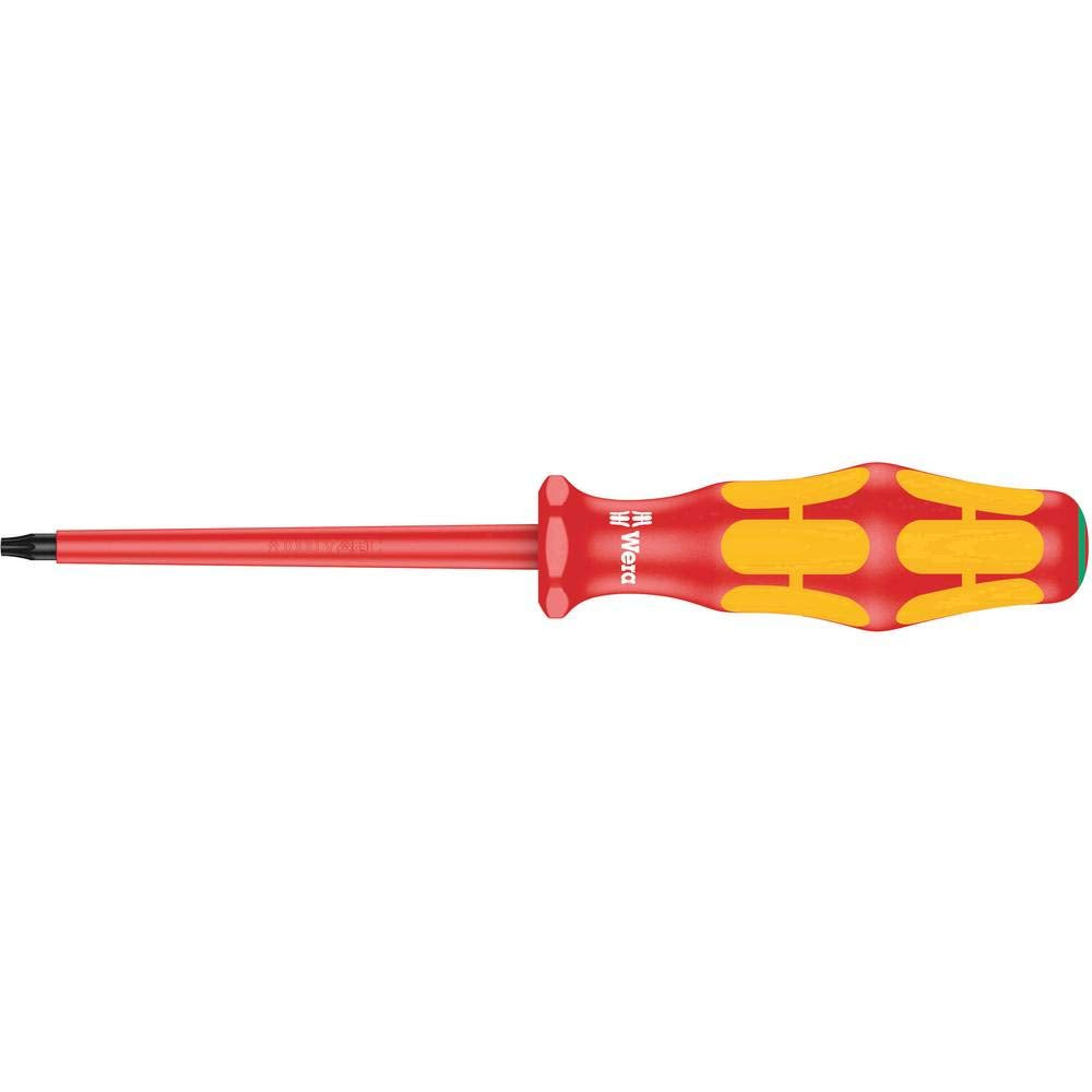 Wera 05006169001 Kraftform Plus VDE 167i Torx Insulated Screwdriver, TX 9 Head, 3-1/8" Blade Length
