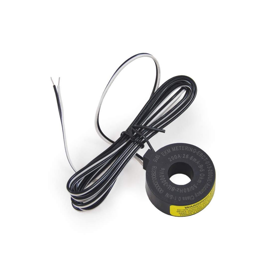 Solid-Core Current Transformer, 200A, 200A:26.6mA, 13mm (0.51") Hole Diameter, EBCT-013-200UL