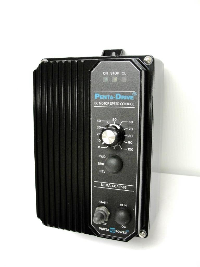 KB ELECTRONICS KBPC-240D Black 0-90/180VDC Output, 115/230VAC Input, 50/60HZ, KB # 9338 (Black), NEMA 4X / IP65, Penta-Drive, SCR DC Drive, Thru 2HP