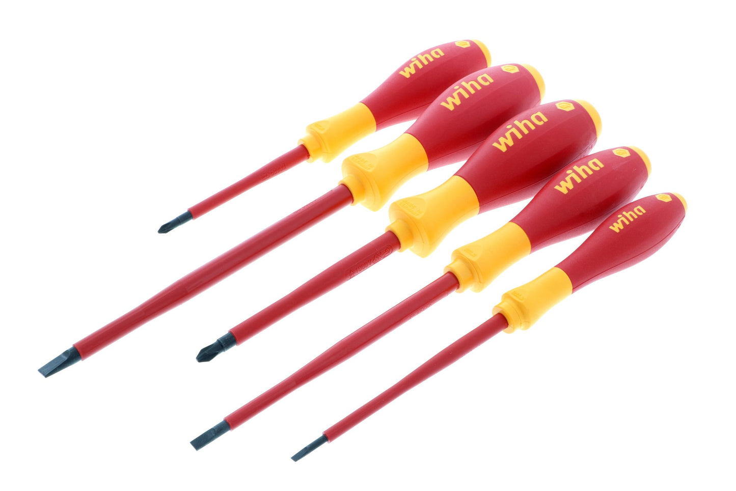 Wiha Insulated Screwdriver Set, 5-Piece 1000V Electrician Tool Kit