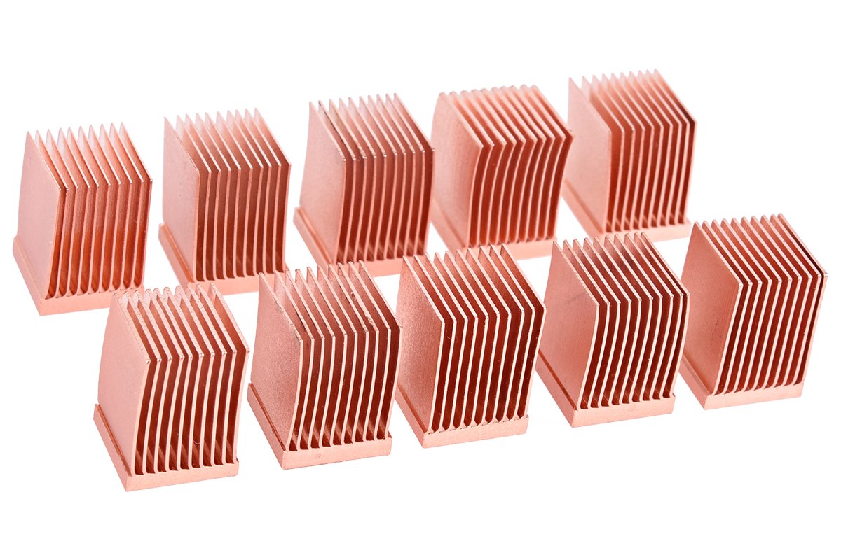 Alphacool GPU RAM Copper Heatsinks, 10 x 10mm, 10-Pack