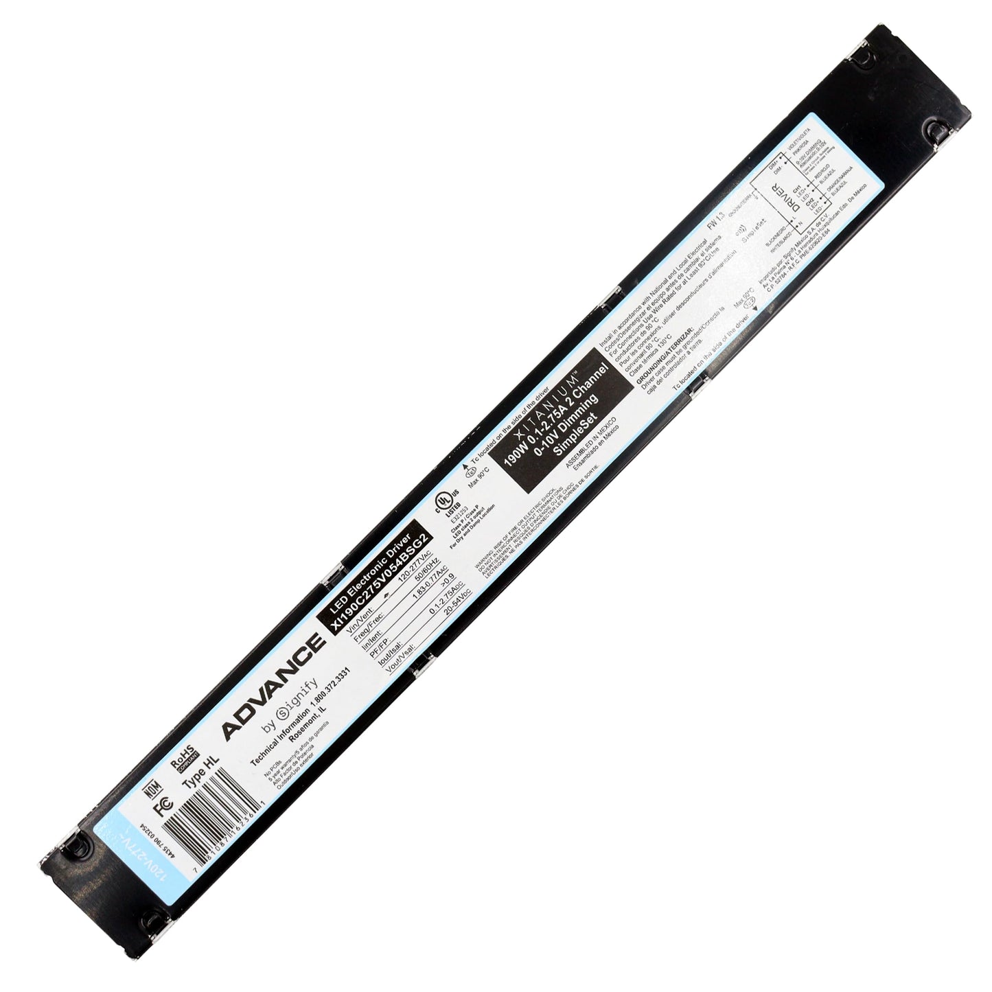 XI190C275V054BSG2 Advance LED Driver