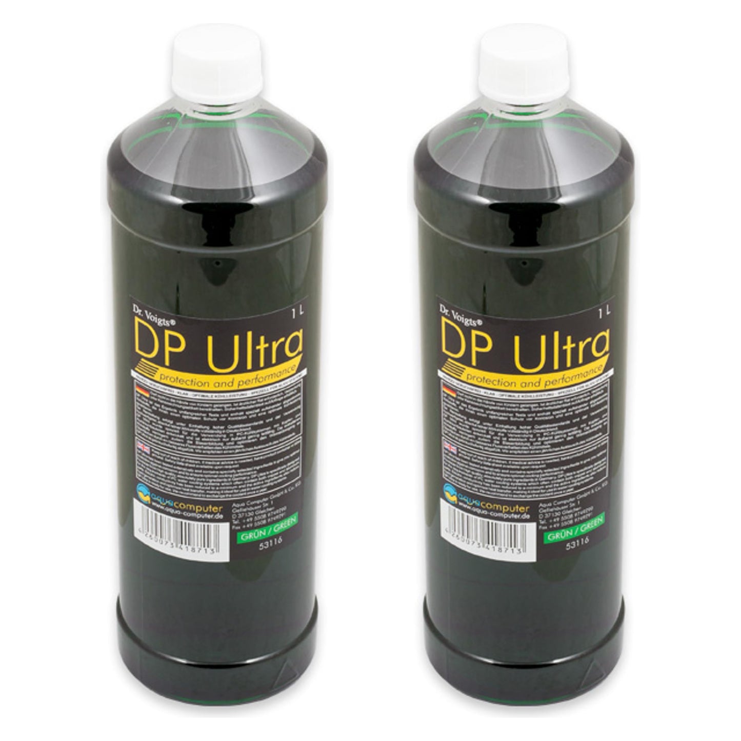 Aquacomputer Double Protect Ultra Coolant, 1000 mL, Green, 2-Pack