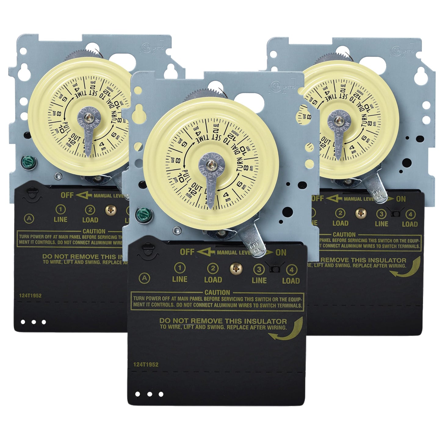Intermatic T104M Mechanical Timer Mechanism, 208-277V DPST, 40A