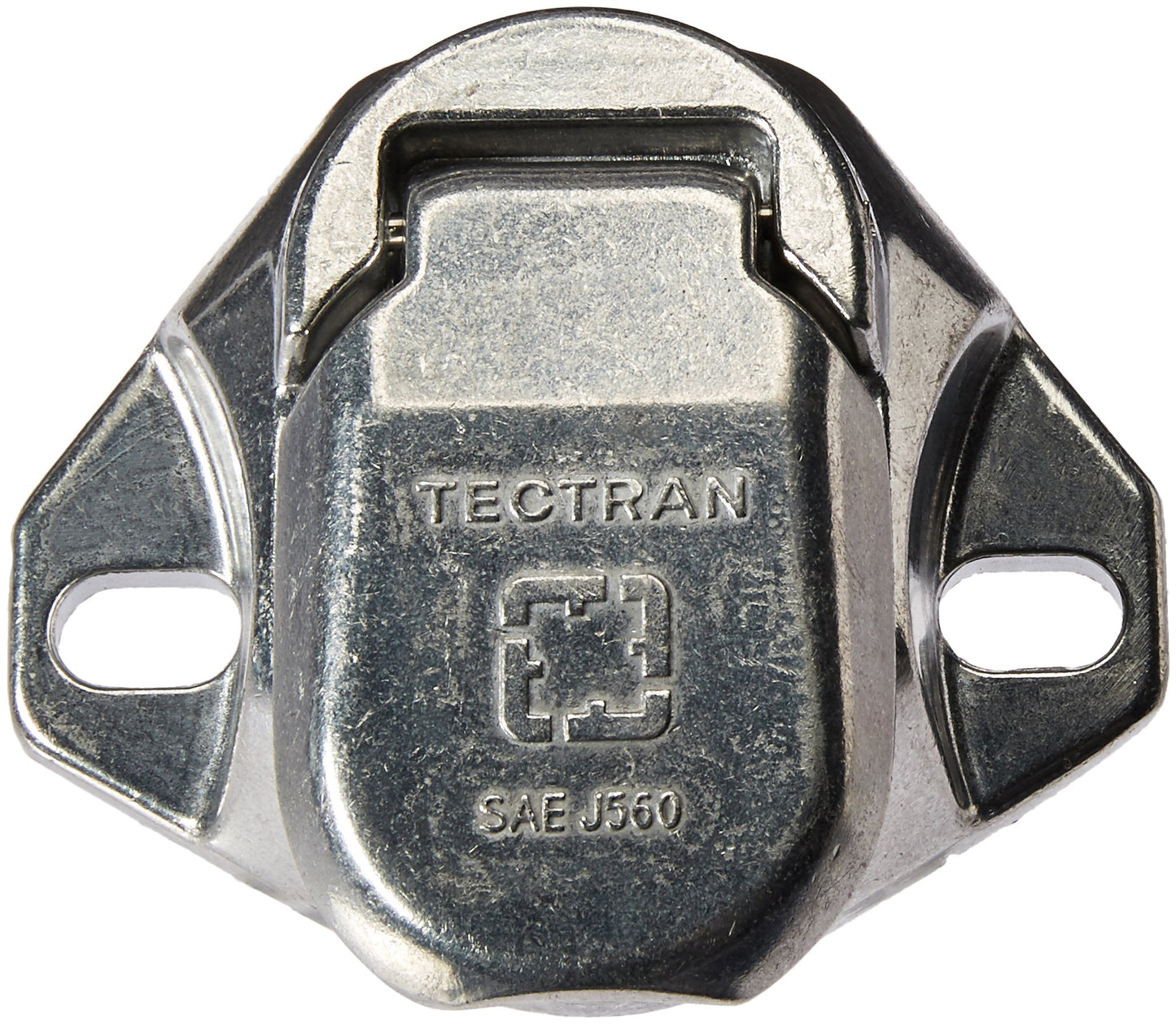 Tectran 670-72 7 Way SAE Bull Nose Trailer Receptacle Socket, Split Pins, Screw Terminals