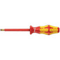 Wera 05006140001 Kraftform Plus VDE 160i Slotted Insulated Screwdriver, Lasertip, 10mm Head, 8" Blade Length