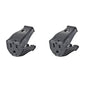 Leviton 3W102-E Clamptite Hinged Cord Outlet, 2-Pole, 3-Wire, 125V, 15A, Thermoplastic, Black (Pack of 2)