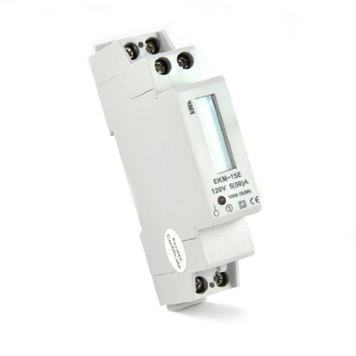 EKM Metering kWh Electric Meter - 120 Volt, 2-Wire, External 14mm 50A Current Transformer