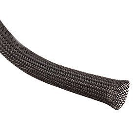 Techflex CCP1.25BK25 Flexo Clean Cut 1 1/4-Inch Braided Cable Sleeve, Black - 25 Feet