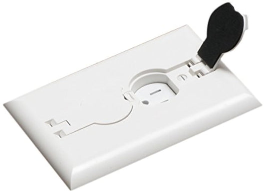 Arlington Industries FLBRF101W-1 Retrofit Electrical Floor Box with Flip Lids for Existing Floors, White, 1-Pack