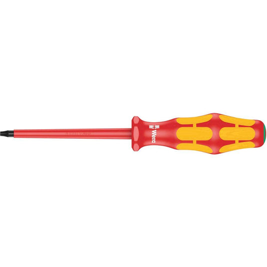 Wera 05006169001 Kraftform Plus VDE 167i Torx Insulated Screwdriver, TX 9 Head, 3-1/8" Blade Length