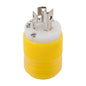 Marinco 4721CR Locking Plug,15A, 125V, yellow