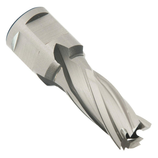 Hougen 12116 1/2 Inch Diameter x 1 Inch Depth of Cut 12,000 Series High Speed Steel Annular Cutter 3/4 Inch Weldon Shank for Magnetic Drills