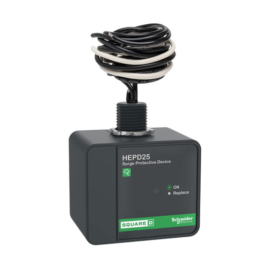 Square D by Schneider Electric Square D HEPD25 Universal Whole House Surge Protection Device, 1-Phase, 3-Wire for 120/240V, 25kA