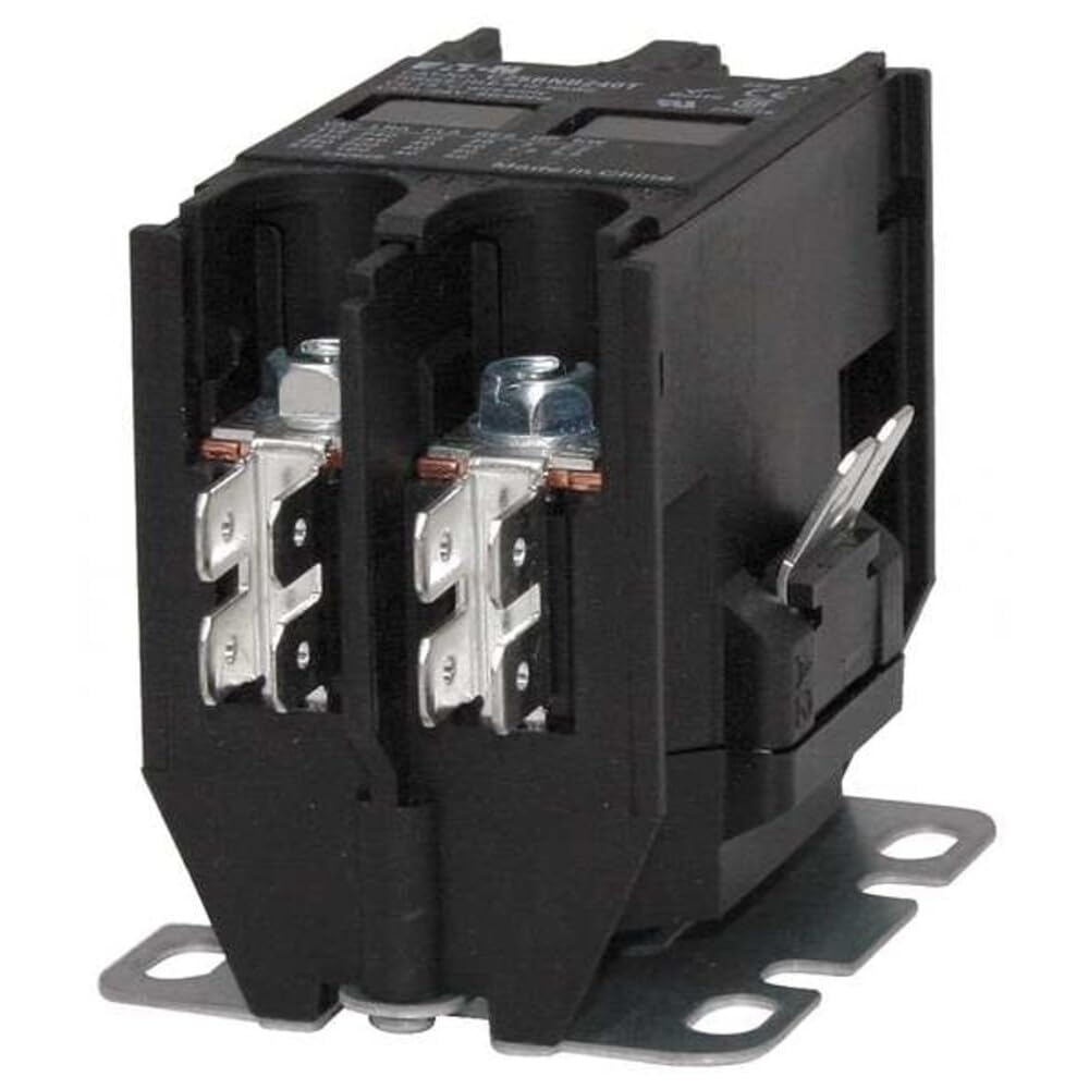 Eaton C25BNB220A Compact Definite Purpose Contactor, 20A Inductive Current Rating, 1.5 Max HP Rating at 115V, 3 Max HP Rating at 230V, 120VAC Coil Voltage