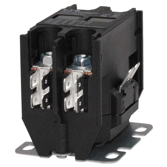Eaton C25BNB220A Compact Definite Purpose Contactor, 20A Inductive Current Rating, 1.5 Max HP Rating at 115V, 3 Max HP Rating at 230V, 120VAC Coil Voltage