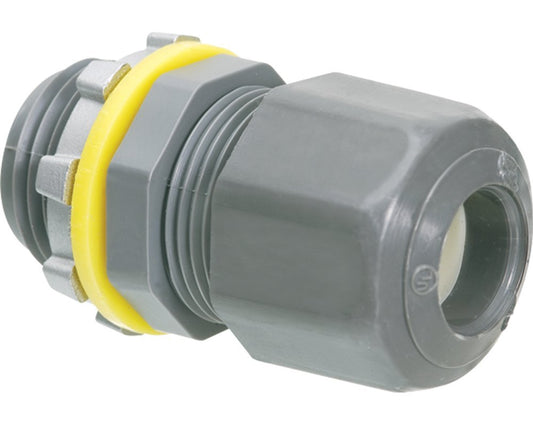 Arlington Industries LPCG50 624211 Strain Relief Cord Connector, Liquid Tight/Oil Tight, Non-Metallic, 1/2"