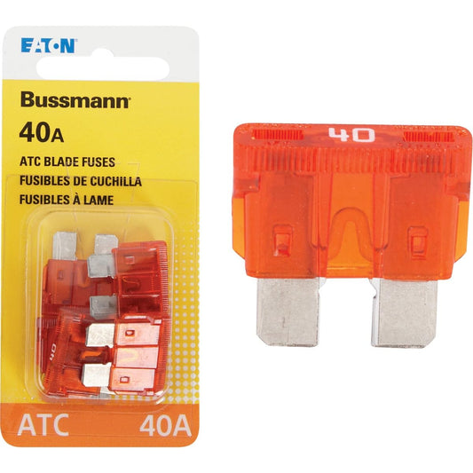 Bussmann (BP/ATC-40-RP 40 Amp ATC Blade Fuse, 5 Count (Pack of 1), Orange