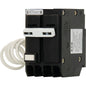 Eaton BRN250GF BR GFCI Circuit Breaker, Ground Fault, Pigtail Neutral, 50 A, 10 KAIC, Two-Pole, 120/240 V, Black