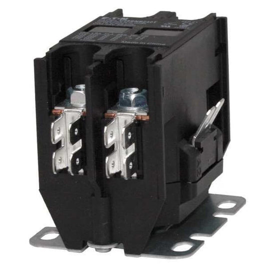 Eaton C25BNB230T Compact Definite Purpose Contactor, 30A Inductive Current Rating, 2 Max HP Rating at 115V, 5 Max HP Rating at 230V, 24VAC Coil Voltage