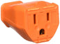 Leviton 003-3W102-00R 3-Wire Grounding Cord Connector, Orange