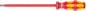 Wera 05006126001 Kraftform Plus VDE 160i Slotted Insulated Screwdriver, Lasertip, 6.5mm Head, 8" Blade Length