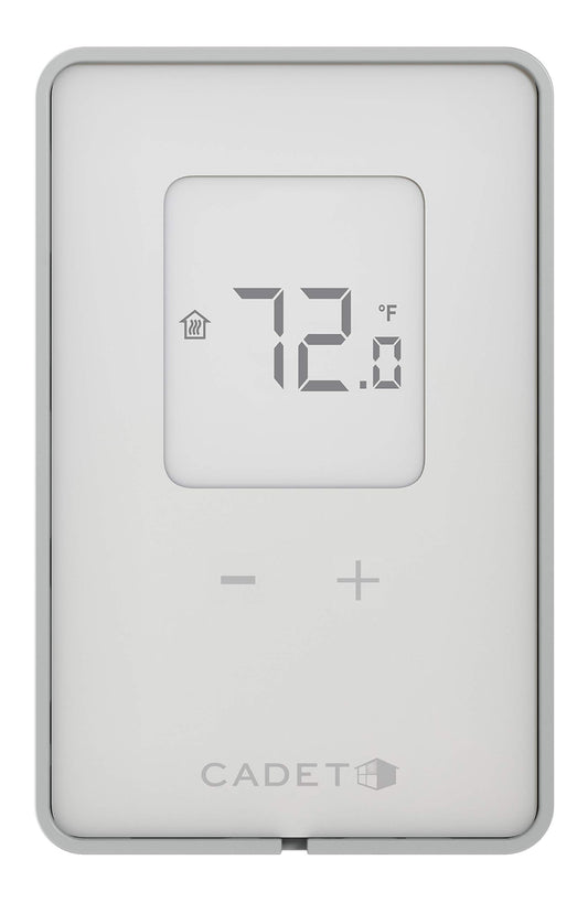 Cadet Electronic Wall Thermostats Double Pole Programmable (Model: TEP362DW, Part: 08204), 15 Amp, 120/208/240 Volt, 1800/3120/3600 Watt, White