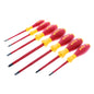 Wiha Insulated Screwdriver Set, 7-Piece 1000V Professional Tool Kit