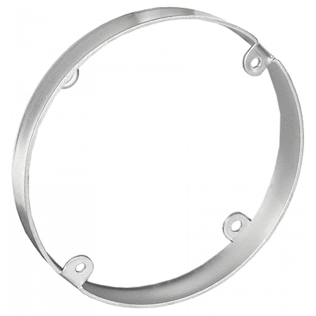 2 Pcs, 4 in. Round Pan Box Extension Ring, 1/2 in. Deep, Zinc Plated Steel Used to Mount Ceiling & Wall Lighting Fixtures to Provide Additional Wire Capacity