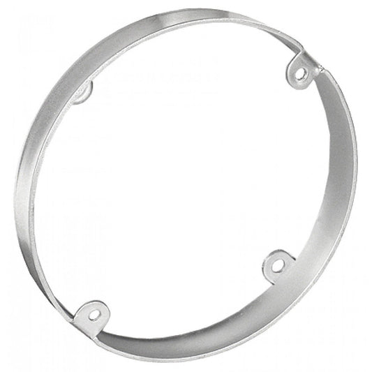 2 Pcs, 4 in. Round Pan Box Extension Ring, 1/2 in. Deep, Zinc Plated Steel Used to Mount Ceiling & Wall Lighting Fixtures to Provide Additional Wire Capacity