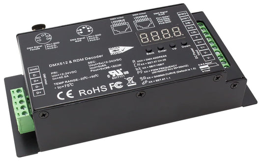 AMERICAN LIGHTING REC-DMX-RJ45A-5CH 5CH DMX RCVR W-RJ45, 5x8A, CV