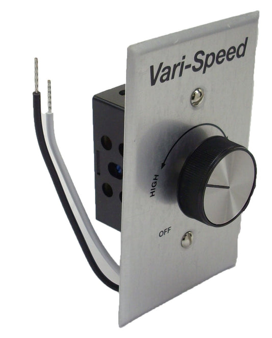 KB Electronics Model KBWC-18K (UL) Variable Speed Fan Control, Wall Mount, Rated 8.0 Amps @ 120 VAC for use with Shaded Pole and PSC Motors