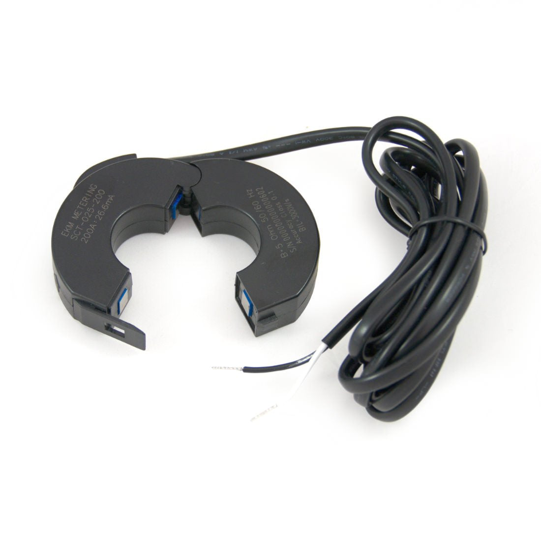 Current Transformer - Split-core, 200A, 200A:26.6mA, 25mm (1.0") Hole Diameter