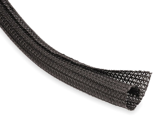 TechFlex F6N1.00BK Flexo F6 General Purpose 1-inch Braided Cable Sleeve, Black - 50 Feet