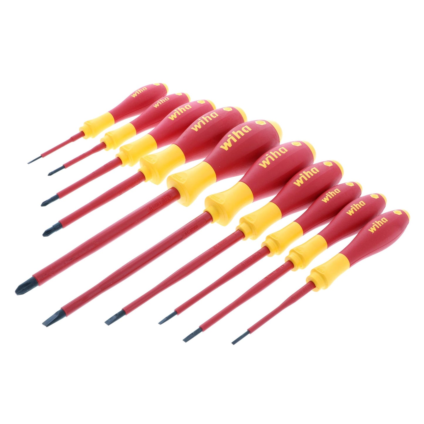 Wiha Insulated Screwdriver Set, 10-Piece 1000V Electrician Tool Kit