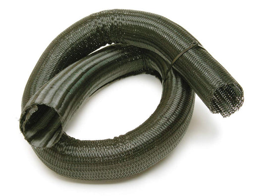 Painless Performance 70904 PowerBraid Split Braided Sleeving, 2" Diameter, 4' Length, Black