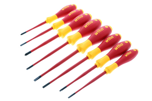 Wiha Insulated SlimLine Screwdriver Set, 8-Piece Tight Space Kit