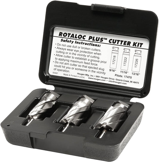 Hougen 17803 RotaLoc Plus Cutter Kit 9/16, 11/16, 13/16" 1-Inch D.O.C. (For HMD130 only)