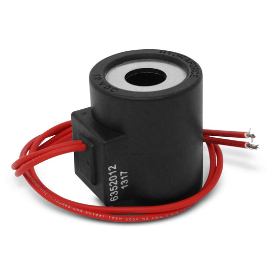 HydraForce 6352012 Solenoid Valve Coil, 18" Wire Leads, 12v DC, Size 10
