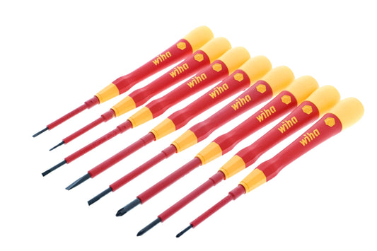 Wiha PicoFinish Insulated Precision Screwdriver Set, 8-Piece Kit