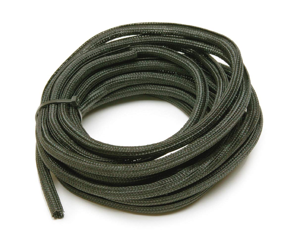 Painless Performance 70901 PowerBraid Split Braided Sleeving, 1/4" Diameter, 20' Length, Black