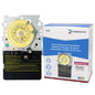 Intermatic T101M 24-Hour Mechanical Timer (Mechanism Only) - 120V SPST, Heavy-Duty, Manual Override, 40 Amp - Ideal for Lights, Pumps, Fans, and HVAC Systems