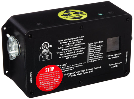 Progressive International Progressive Industries EMS-LCHW30 Hardwired RV Surge and Electrical Protector - 30 Amp